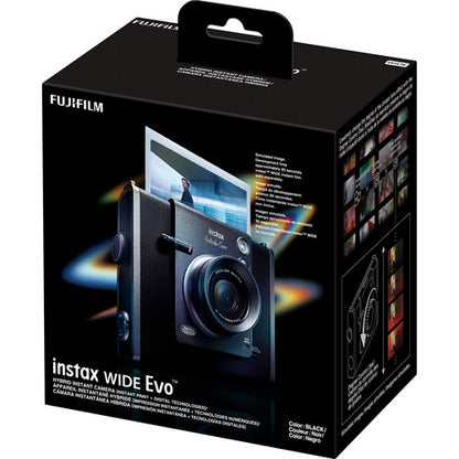 FUJIFILM Instax Wide Evo Hybrid Digital and Instant Film Camera 16MP Sensor Fixed 16mm f/2.4 Lens