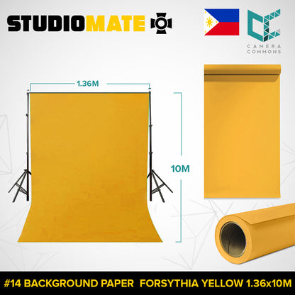 Studiomate Seamless Photography Videography Backdrop Background Paper 1.36x10m / 4.46 x 32 ft Studio Equipment