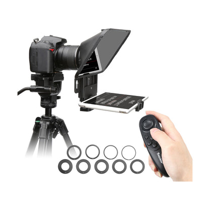 Desview T3 Teleprompter Desview T2 Broadcast Teleprompter 2021 New Model for Phone Tablet DSLR Cameras, More Flexible Phone Tablet Holder, Support Wide Angle Lens, Simple Smaller Portable Easy to Use