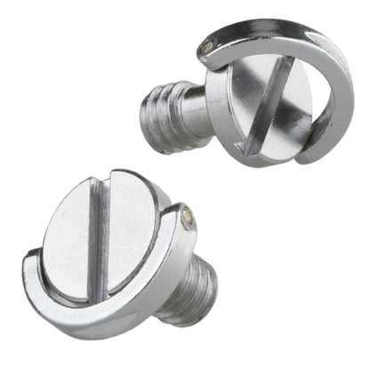 STUDIOMATE SM26 1pc 1/4 D-Ring Stainless Steel Mounting Fixing Screw for Camera Tripod Monopod Quick Release Plate D Ring