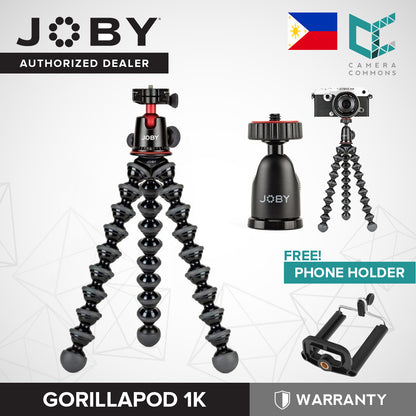 Joby GorillaPod 1K Flexible Mini-Tripod with Ball Head Kit (1503)