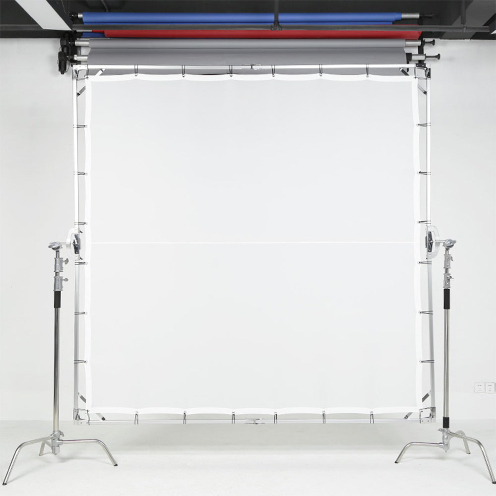 STUDIOMATE SM50 3x3m Butterfly Scrim Kit with Cloth for Studio Photography