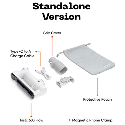 Insta360 Flow Smartphone Gimbal Stabilizer 3-Axis Stabilization Deep Track 3.0 12-hour Battery Life