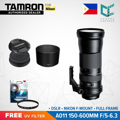 Tamron A011 SP 150-600mm f/5-6.3 Di VC USD Lens for Nikon DSLR F Mount Full Frame