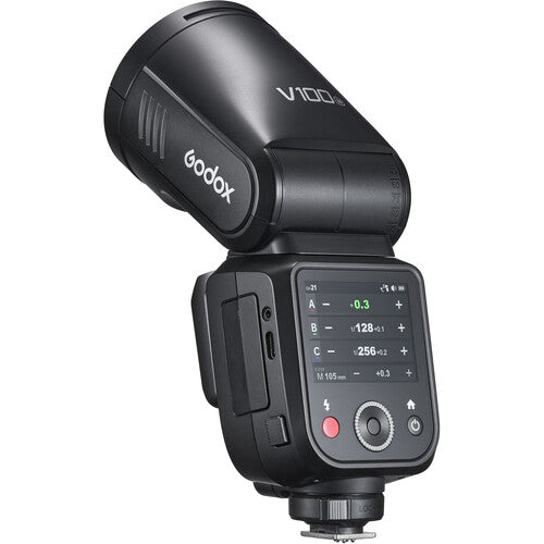 Godox V100 Flash for Nikon i-TTL 100W Round Head Design LED Touch Screen Controls V100N