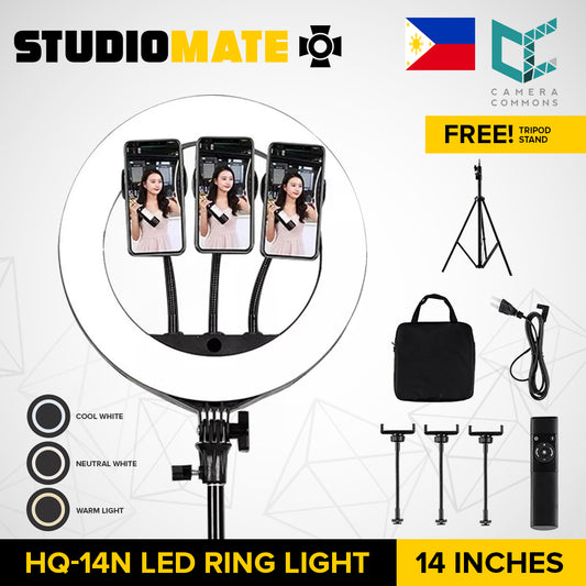 CLEARANCE Studiomate HQ-14N LED Ring Light 14"