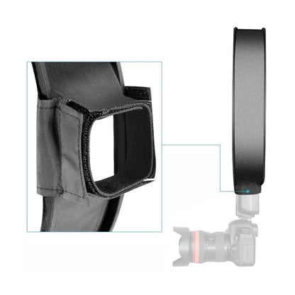 STUDIOMATE Circular Round Softbox for Flash Portable Mini - Camera DSLR Flash Diffuser Reflector Studio Accessories
