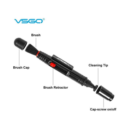 VSGO DDL-1 Professional Lens Cleaning Pen Kit Microfiber Cloth for Digital Camera DDL1 Black