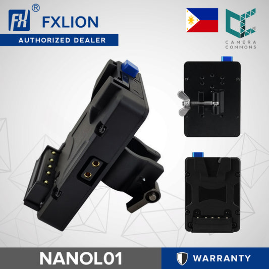 FX LION NANOL01 (NANO-L01) V-Lock Battery Plate with Mini Crab