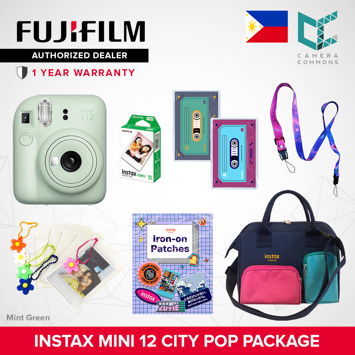 FUJIFILM Instax Mini 11 Mini 12 Instant Camera with AA Batteries OFFICIAL Fujifilm PH 1 Year Local Warranty
