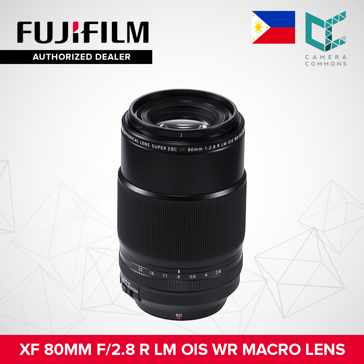 FUJIFILM XF 80mm f/2.8 R LM OIS WR Macro Lens XF80mm Mirrorless Lens