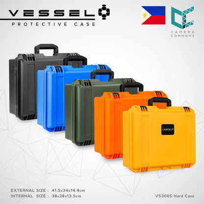 VESSEL VS300S Portable Protective Hard Case for Photography, Equipment, Instruments, Watches and other devices VS3828