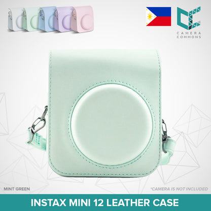 Leather Case Flannel Case Bag Cover Plain Colors for Fujifilm Instax Mini 11 Mini 12 Instant Film Camera PU Leather