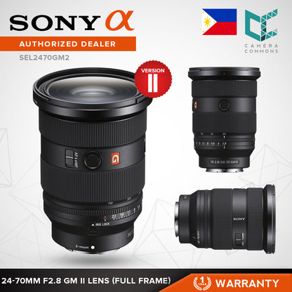 Sony Lens FE 24-70mm F2.8 GM Version 1 Version 2 Mirrorless Full Frame SEL2470GM SEL2470GM2