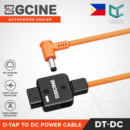 ZGCINE DT-DC D-Tap to DC Power Cable 23" Braided Wire