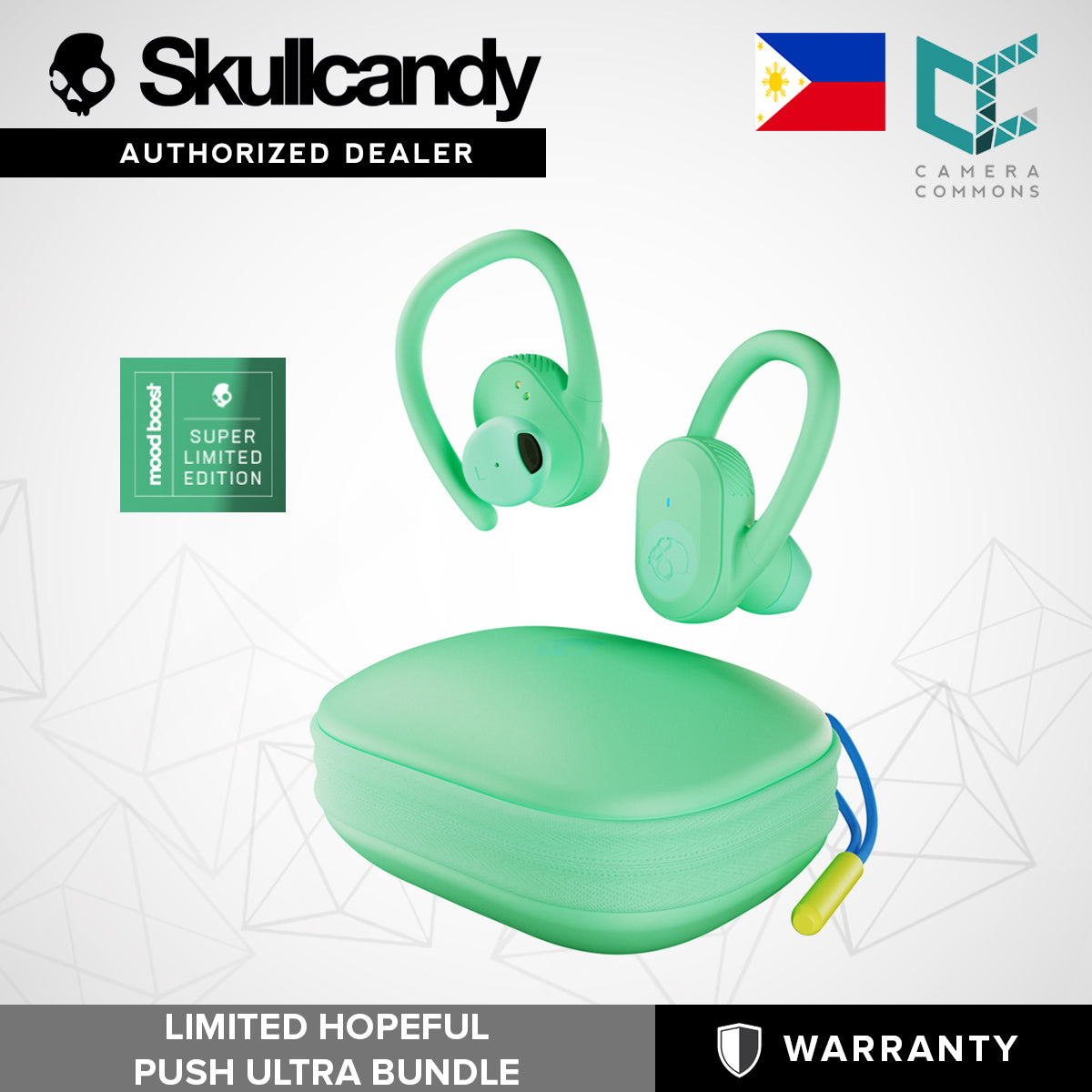 CLEARANCE Skullcandy Hopeful Mint Bundle Push Ultra S2BDW-N886 Wireless Earbuds