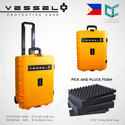 VESSEL CC2 CC2T Trolley Hard Case for Photography Equipment Gear Case Large Size