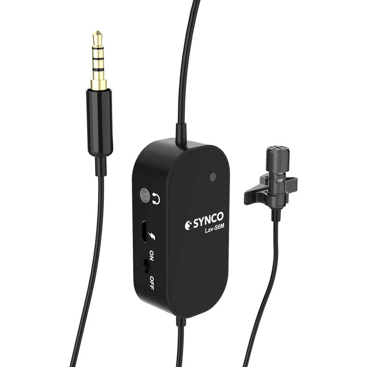 Synco Lav-S6M Monitor Clip-On Lavalier Microphone Mic for Interview Conference Live Broadcast Vlog