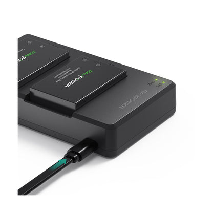 RAVPower LP-E17 Camera Battery Charger with 2pcs Batteries Set for Canon EOS Rebel Cameras LPE17