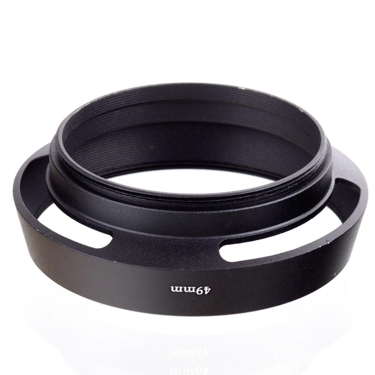 Lens Hood 40.5mm 49mm Vintage Metal Vented
