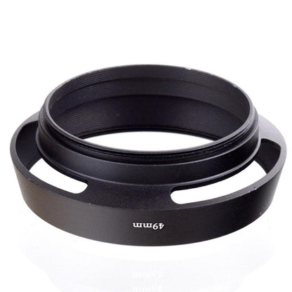 Lens Hood 40.5mm 49mm Vintage Metal Vented