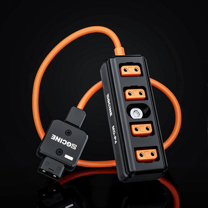 ZGCINE MD-P4 Male D-Tap to 4-Port Female D-Tap One Point Four Splitter Adapter Cable 60cm 150W