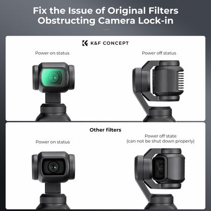 CLEARANCE KF FILTERS DJI Osmo Pocket 3Ã¯Â¼Âmutifuncational 1/4 black mist) HD, Greencoat, waterproof, anti-scratch CONCEPT