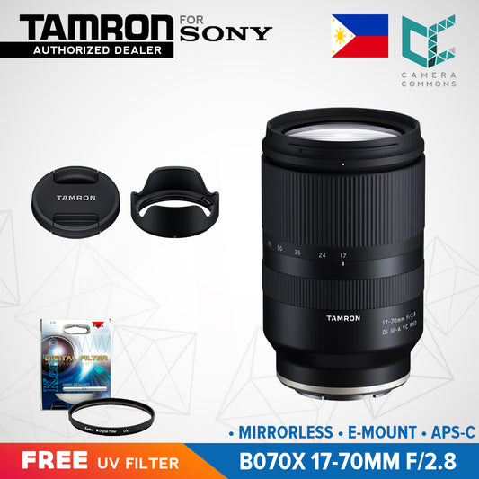 Tamron B070S 17-70mm f/2.8 Di III-A VC RXD Lens for Sony E E-Mount APS-C Format VC Image Stabilization