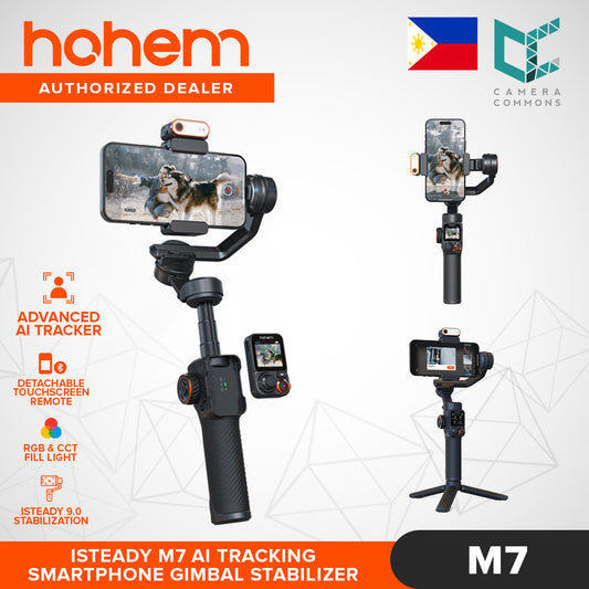 Hohem iSteady M7 Smartphone Gimbal Stabilizer Advanced Magnetic AI Tracker RGB Fill Light Remote