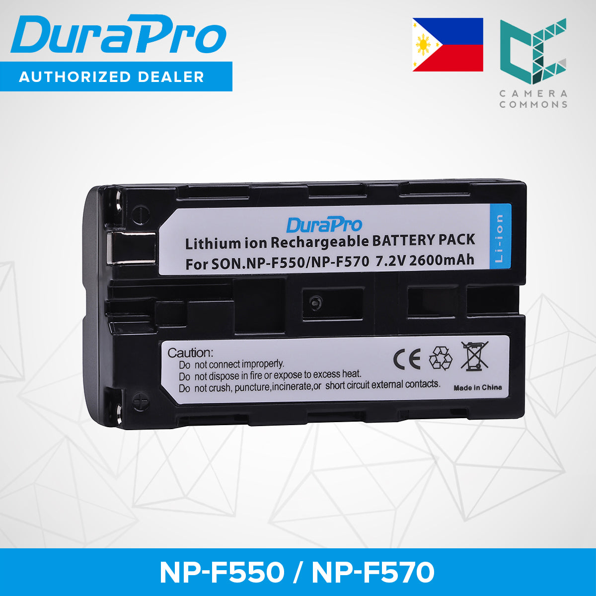 DuraPro NP-F550 F550 NP-F570 Decoded Lithium/Li-ion Rechargeable Battery 2600mAh for Sony CCD-SC55 CCD-TRV81 DCR-TRV210