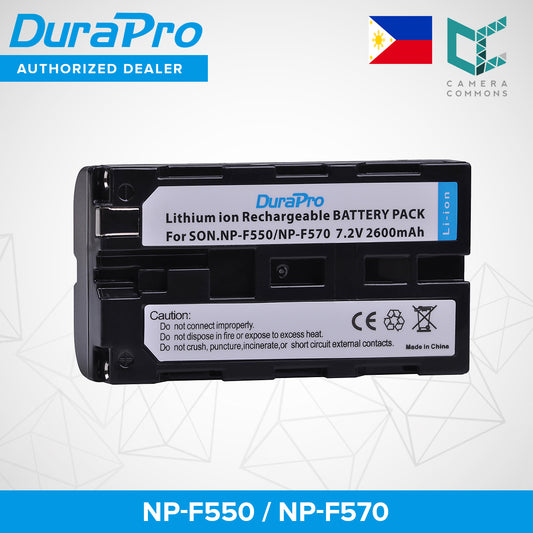 DuraPro NP-F550 F550 NP-F570 Decoded Lithium/Li-ion Rechargeable Battery 2600mAh for Sony CCD-SC55 CCD-TRV81 DCR-TRV210