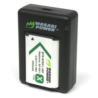 Wasabi Power NP-BX1 Dual Kit Battery Charger for Sony Cameras NPBX1