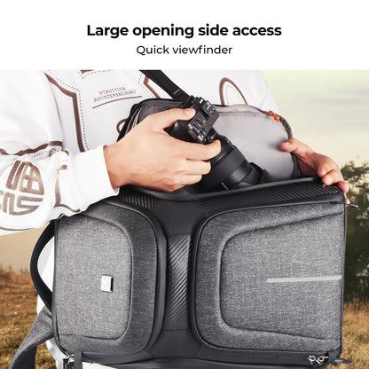 K&F Concept KF13.131 Horizon Professional Camera Backpack 25L Waterproof Bag for 15.6" Laptop Drone Tripod