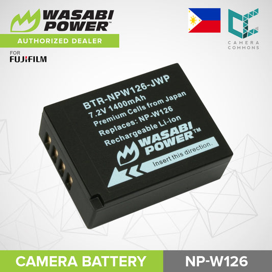 Wasabi Power NP-W126 1pc Rechargeable Battery for Fujifilm Cameras NPW126