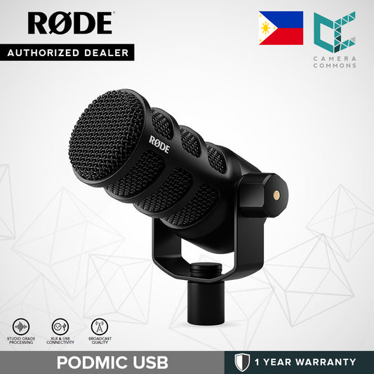 Rode PodMic USB and XLR Dynamic Broadcast Microphone Type C for Podcasting, Streaming, Gaming, Music-Making and Content Creation