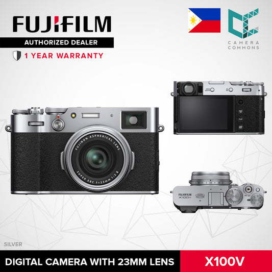 FUJIFILM X100V Digital Camera with Fujinon 23mm f2 Lens 4K Video Recording APS-C 5th Gen X100 Series