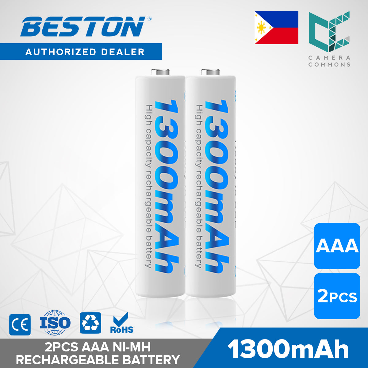 Beston 1300mAh Rechargeable Battery NiMH AAA 1.2V High Capacity 1pc 2pcs 4pcs 8pcs 12pcs