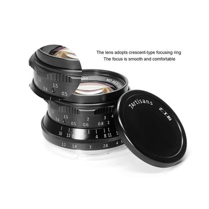 7artisans 35mm f/1.2 Photoelectric Manual Focus Lens for M4/3 Olympus Camera