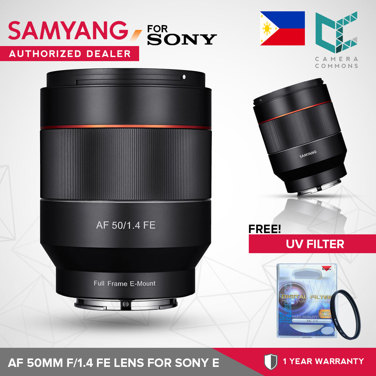 Samyang AF 50mm f/1.4 FE Lens for Sony E Cameras