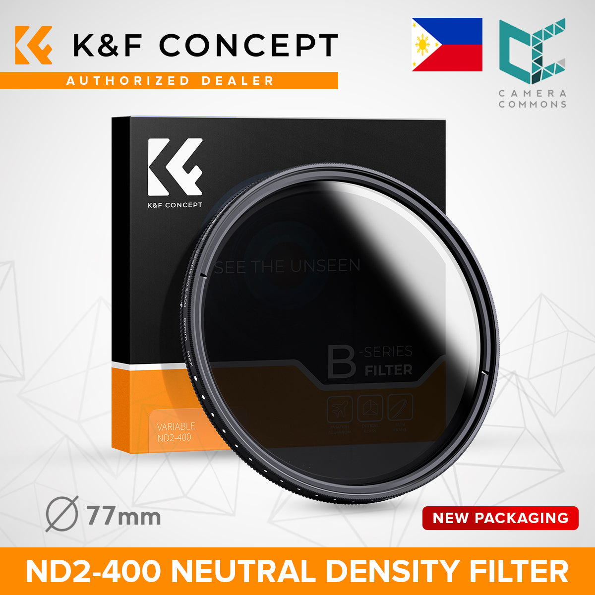 CLEARANCE KF FILTER VARIABLE FADER NDX, ND2-400 62MM OS