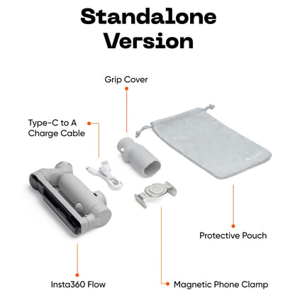 Insta360 Flow Smartphone Gimbal Stabilizer 3-Axis Stabilization Deep Track 3.0 12-hour Battery Life