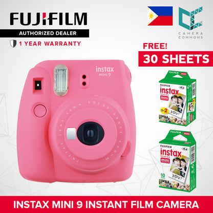 FUJIFILM Instax Mini 9 Instant Camera Package with Free 30 Film Sheets Camera Commons PH