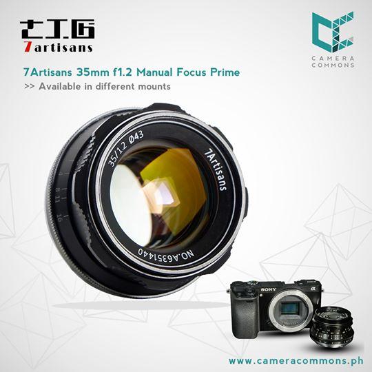 7artisans 35mm f/1.2 Photoelectric Manual Focus Lens for Sony E Mount Camera
