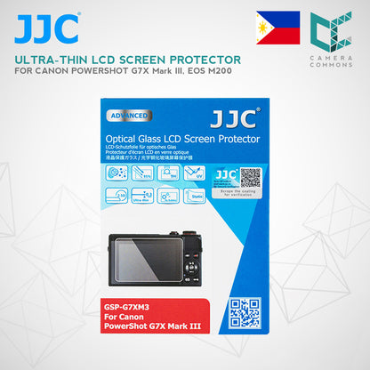 JJC Ultra-thin LCD Screen Protector for CANON PowerShot G7X Mark III, EOS M200 (GSP-G7XM3)