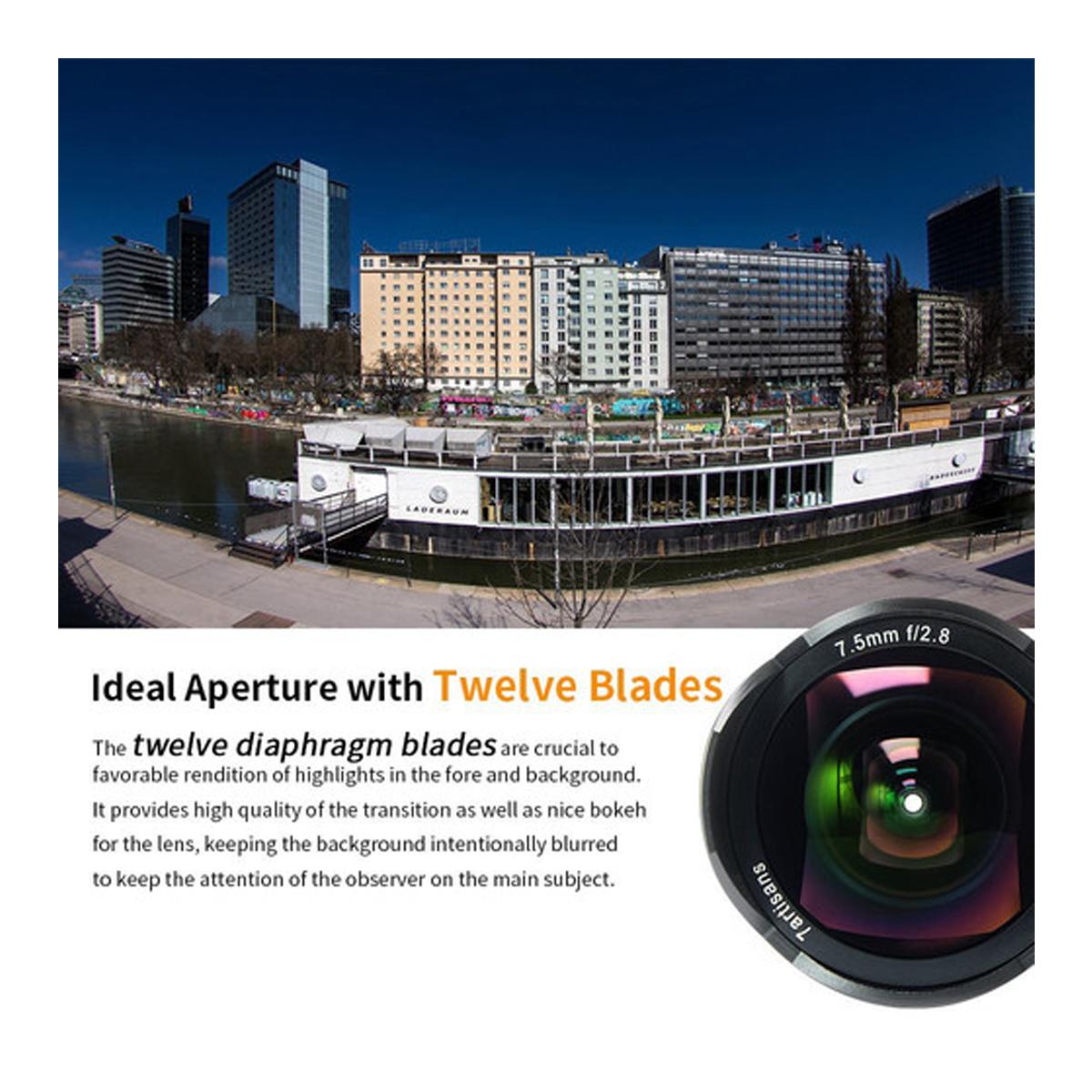 7artisans 7.5mm f/2.8 Fisheye Lens for M4/3 Olympus Camera