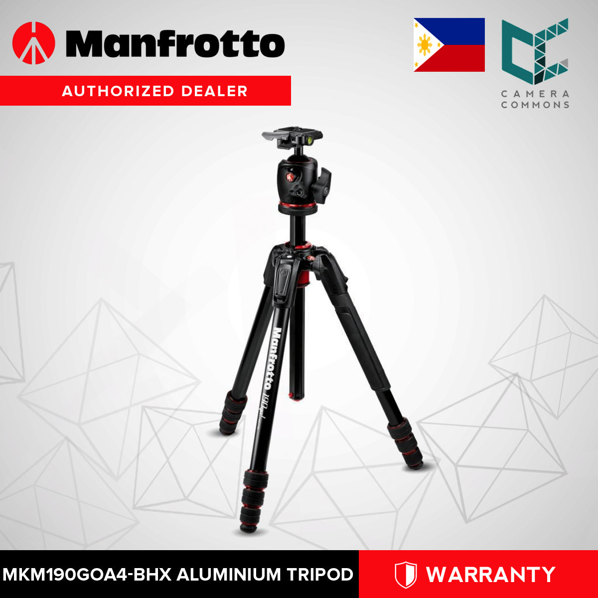 Manfrotto 190go! Aluminum M-Series Tripod with MHXPRO-BHQ2 XPRO Ball Head