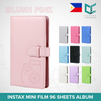 Photo Album 96 Pockets Slots Plain Colors for Fujifilm Instax Mini Film