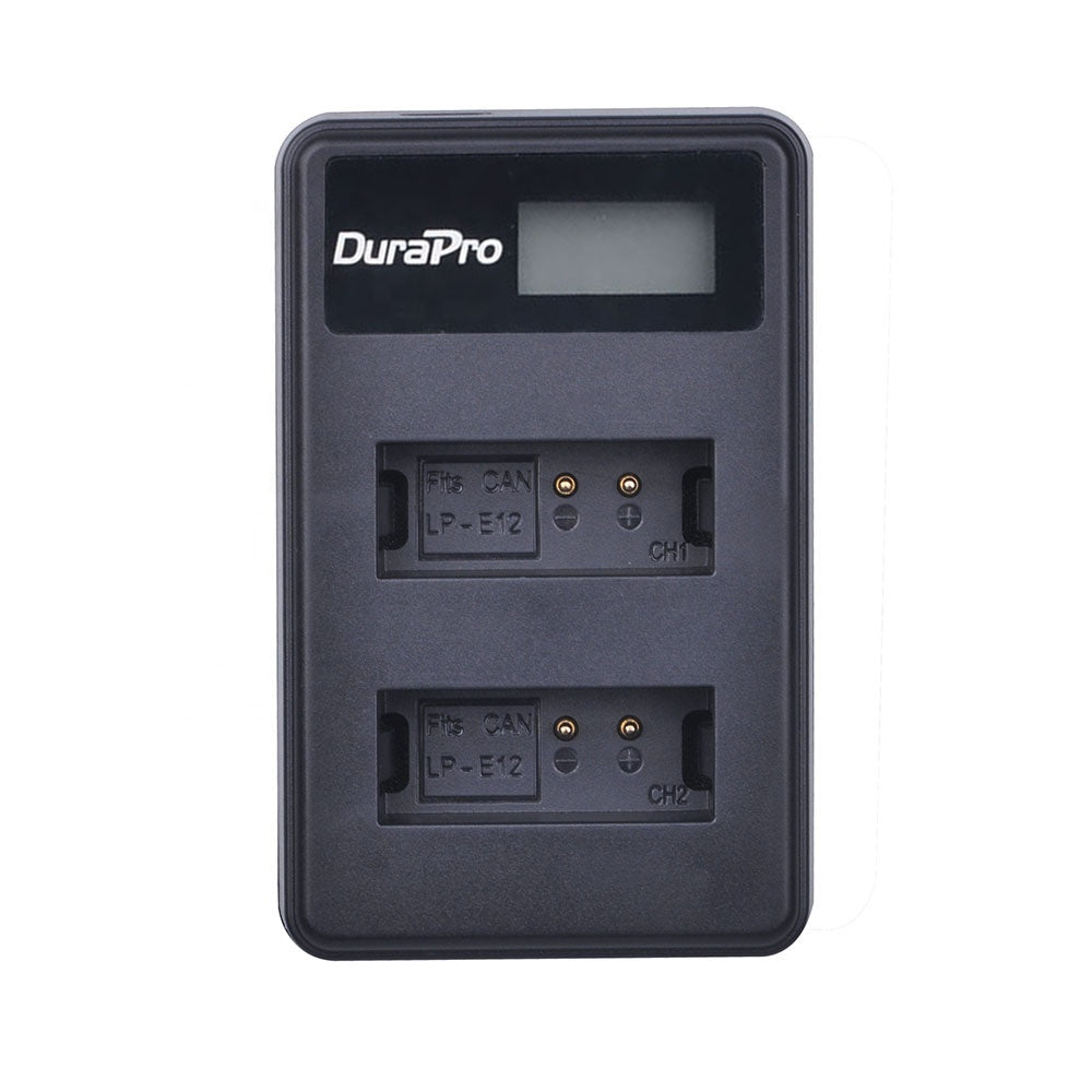 DuraPro 1pc LP-E12 LPE12 LP E12 Rechargeable Battery Charger+ USB Cable for Canon EOS