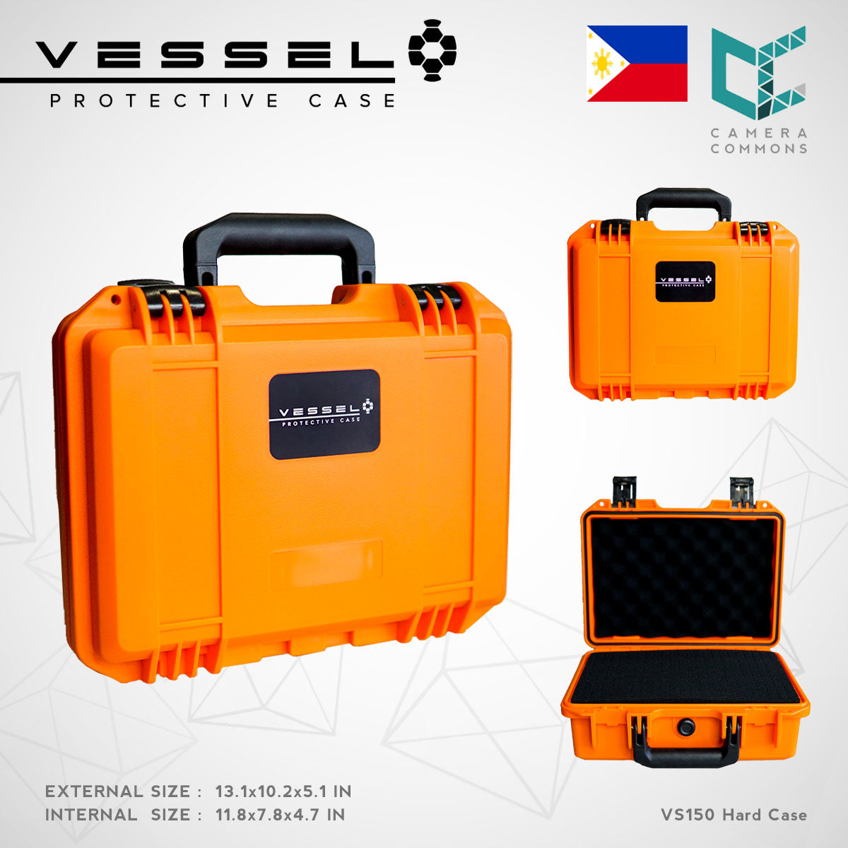 VESSEL VS150 Portable Hard Case for Photography, Equipment, Instruments, and other devices VS3020