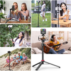 Ulanzi MT-44 Extendable Phone Vlogging Portable Stand Mini Tripod 146cm Selfie Stick 2502